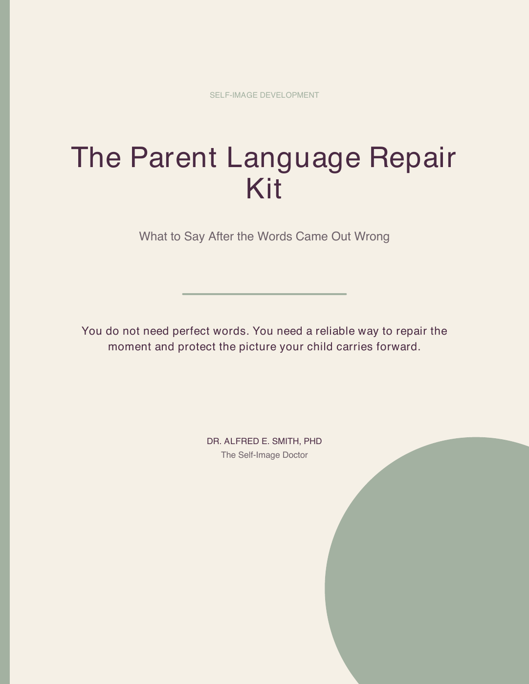 Cover of The Parent Language Repair Kit by Dr. Alfred E. Smith