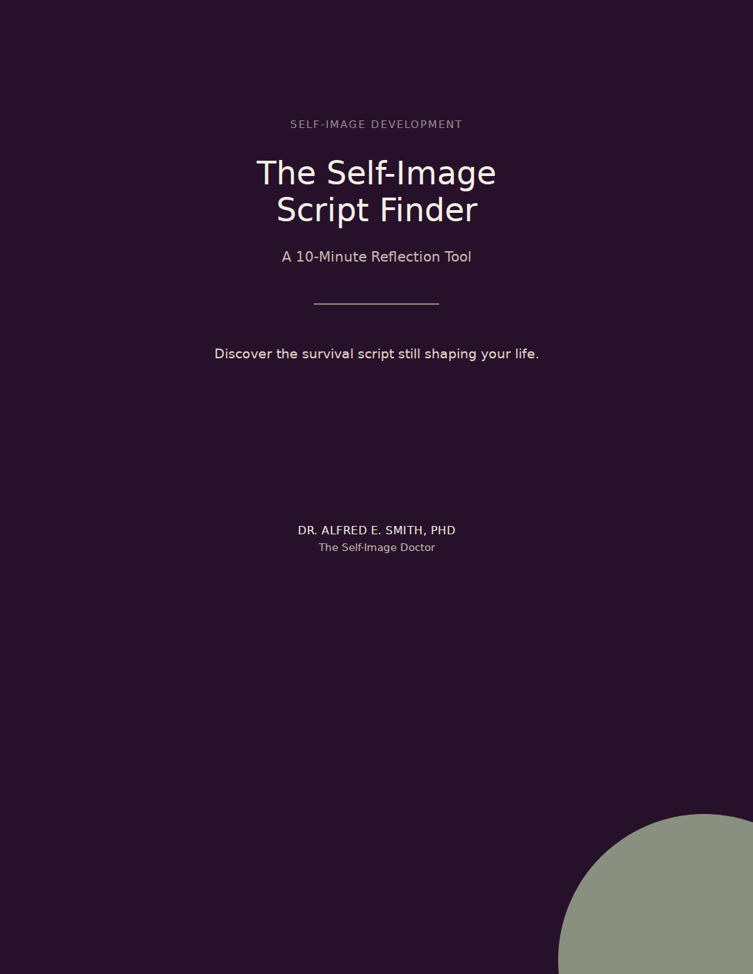 Cover of The Inherited Survival Scripts Guide and Finder by Dr. Alfred E. Smith